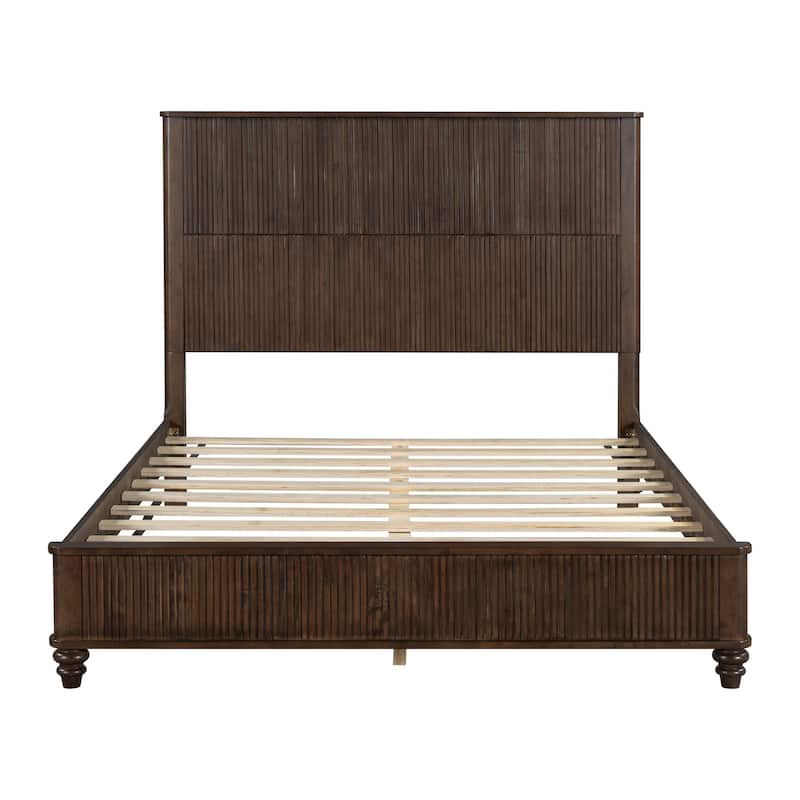 Queen Platform Bed Frame with Headboard