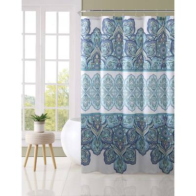 VCNY Home Pandora Printed Bohemian Shower Curtain