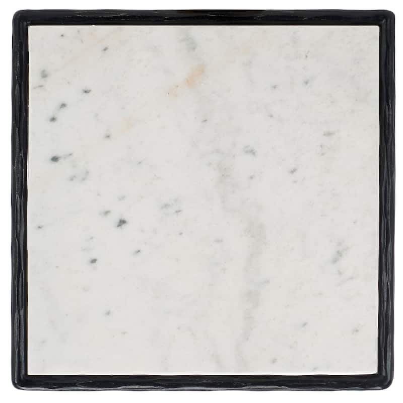 SAFAVIEH Couture Debbie Squareuare Metal Accent Table - 18Wx18Dx20H