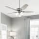 Option Brushed Nickel - Light Grey/Warm Grey blades