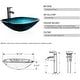 preview thumbnail 8 of 77, Eclife Artistic Vessel Sinks for Bathroom Vanity Tempered Glass Ceramic Basin