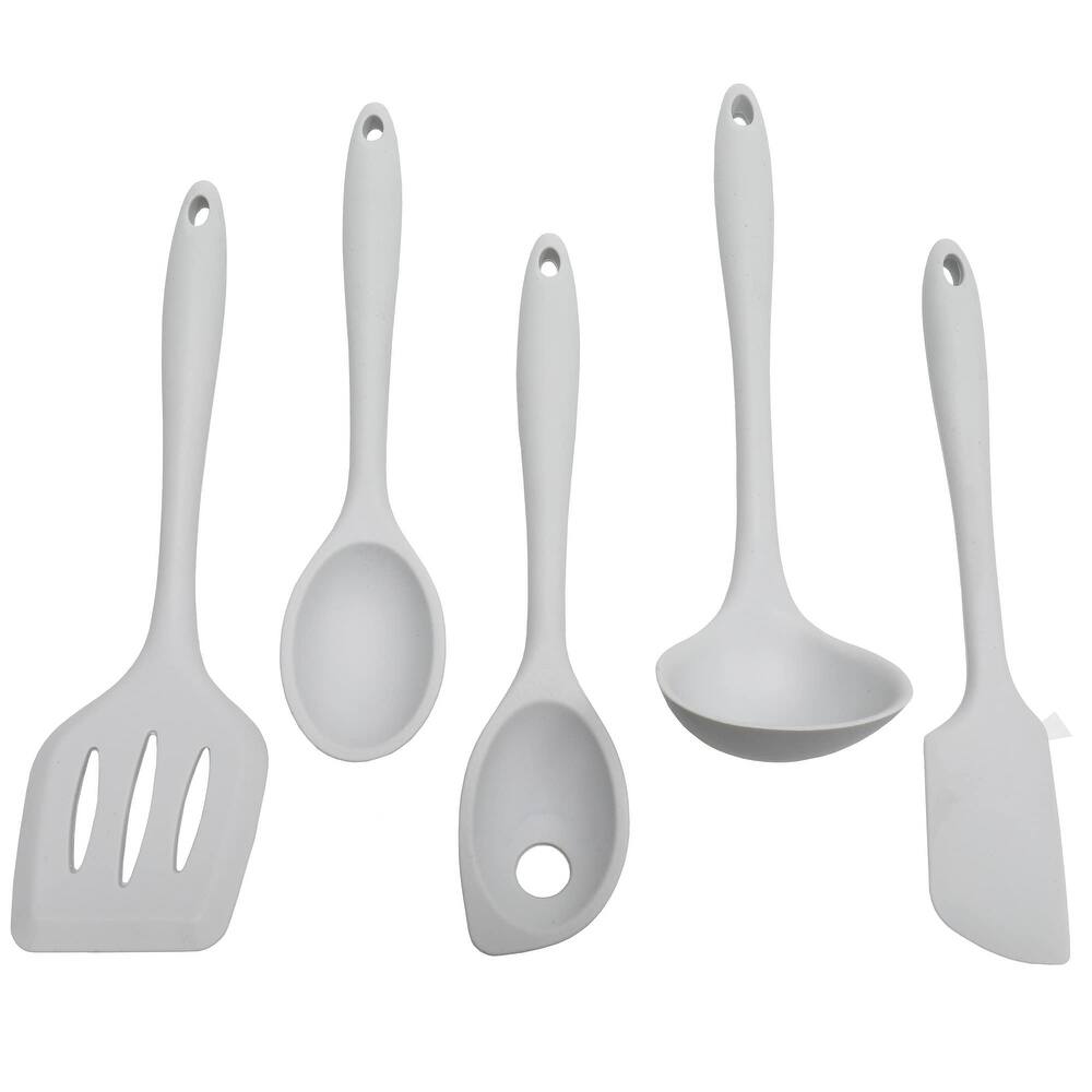 Chef Craft 5 Piece Premium Silicone Kitchen Tool and Utensil Set