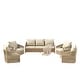 preview thumbnail 24 of 81, Rope Woven Patio Conversation Set with Swivel Chair & Settee Cushions