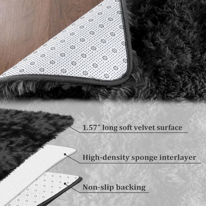 Garvee Shag Fluffy Area Rug Modern Indoor Plush Shaggy Carpet