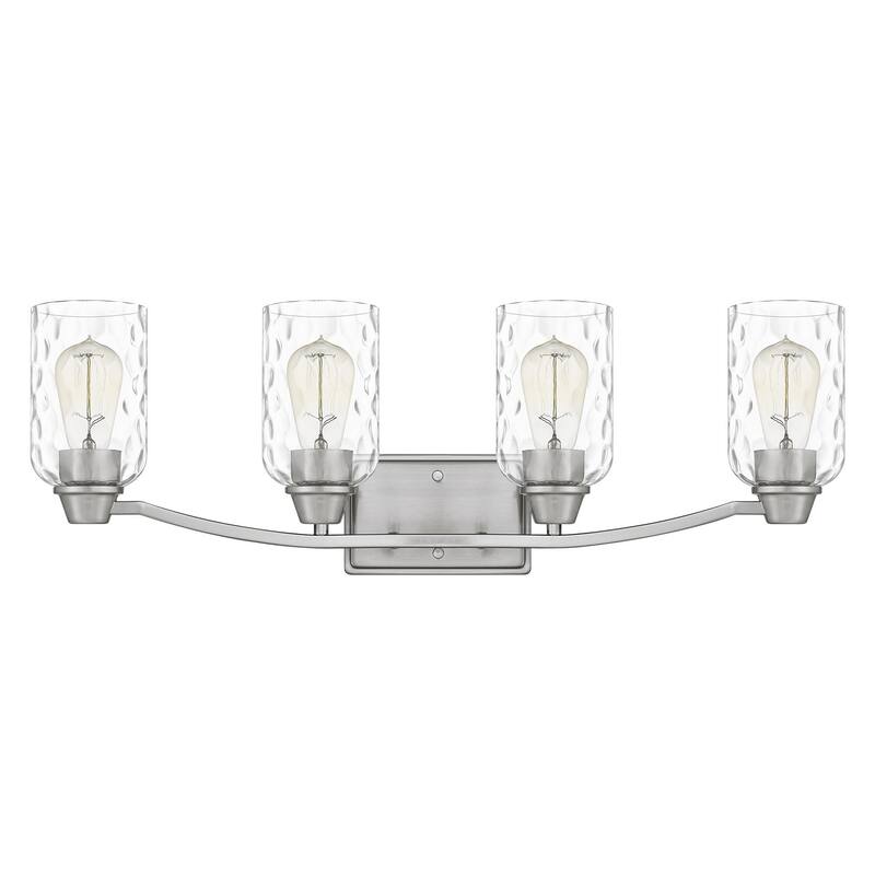 Quoizel Acacia 4-Light Bathroom Vanity Light - Brushed Nickel