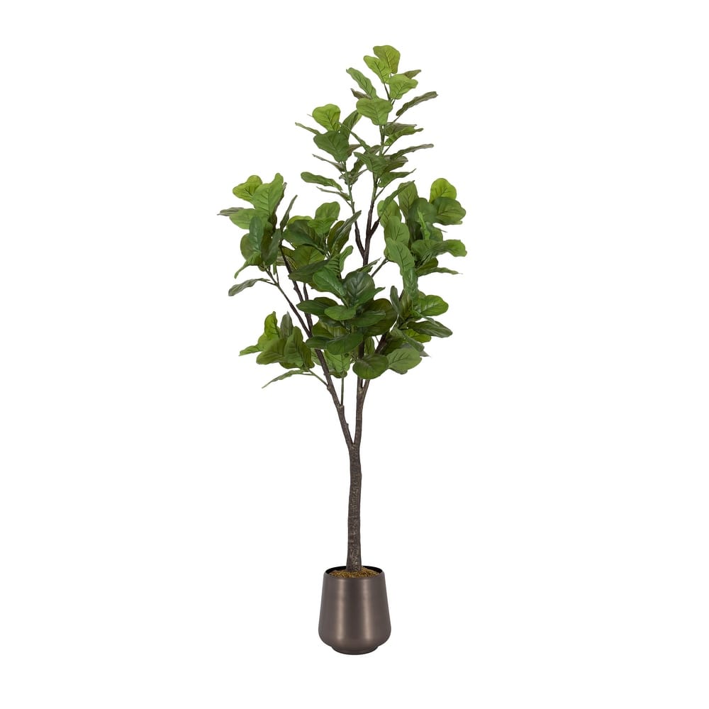Kate and Laurel Fidmont Faux Fiddle Fig Tree