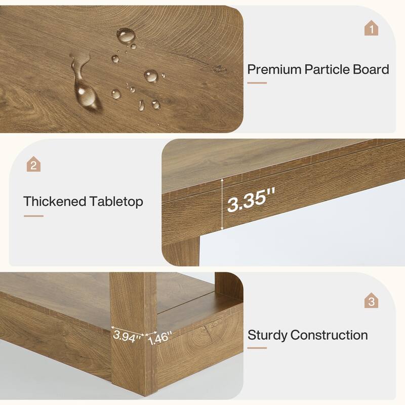 63 Inch TV Wooden Stand for with Open Storage