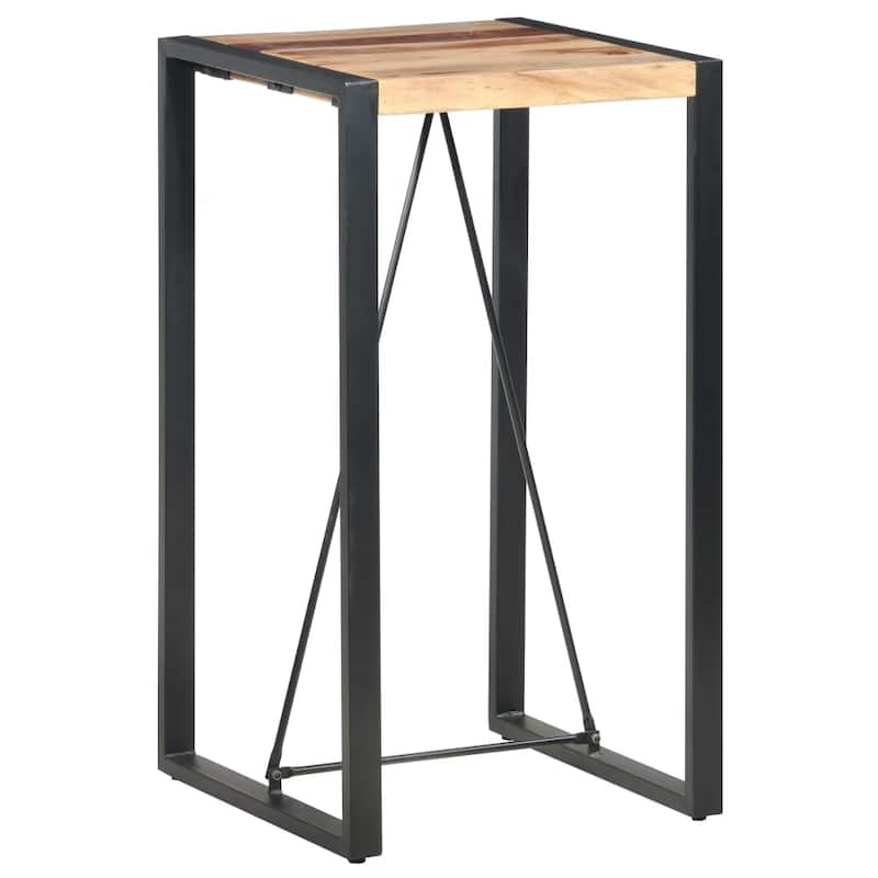 vidaXL Bar Table 23.6"x23.6"x43.3" Solid Sheesham Wood - 23.6" x 23.6" x 43.3"