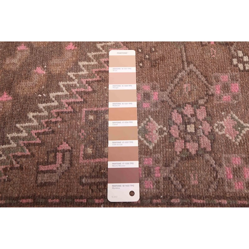 ECARPETGALLERY Hand-knotted Antalya Vintage Brown Wool Rug - 4'2 x 7'1