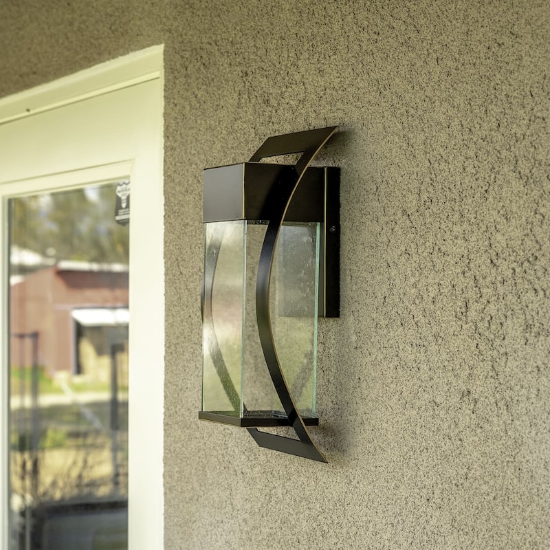 LED Light Outdoor Wall Lantern in Imperial Black