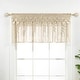 preview thumbnail 17 of 41, Lush Decor Boho Macrame Textured Cotton Valance/Kitchen Curtain/Wall Decor