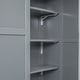 preview thumbnail 3 of 6, Loft Bed with Foldable Door Panels Wardrobe,Desk and Cabinets for Kids