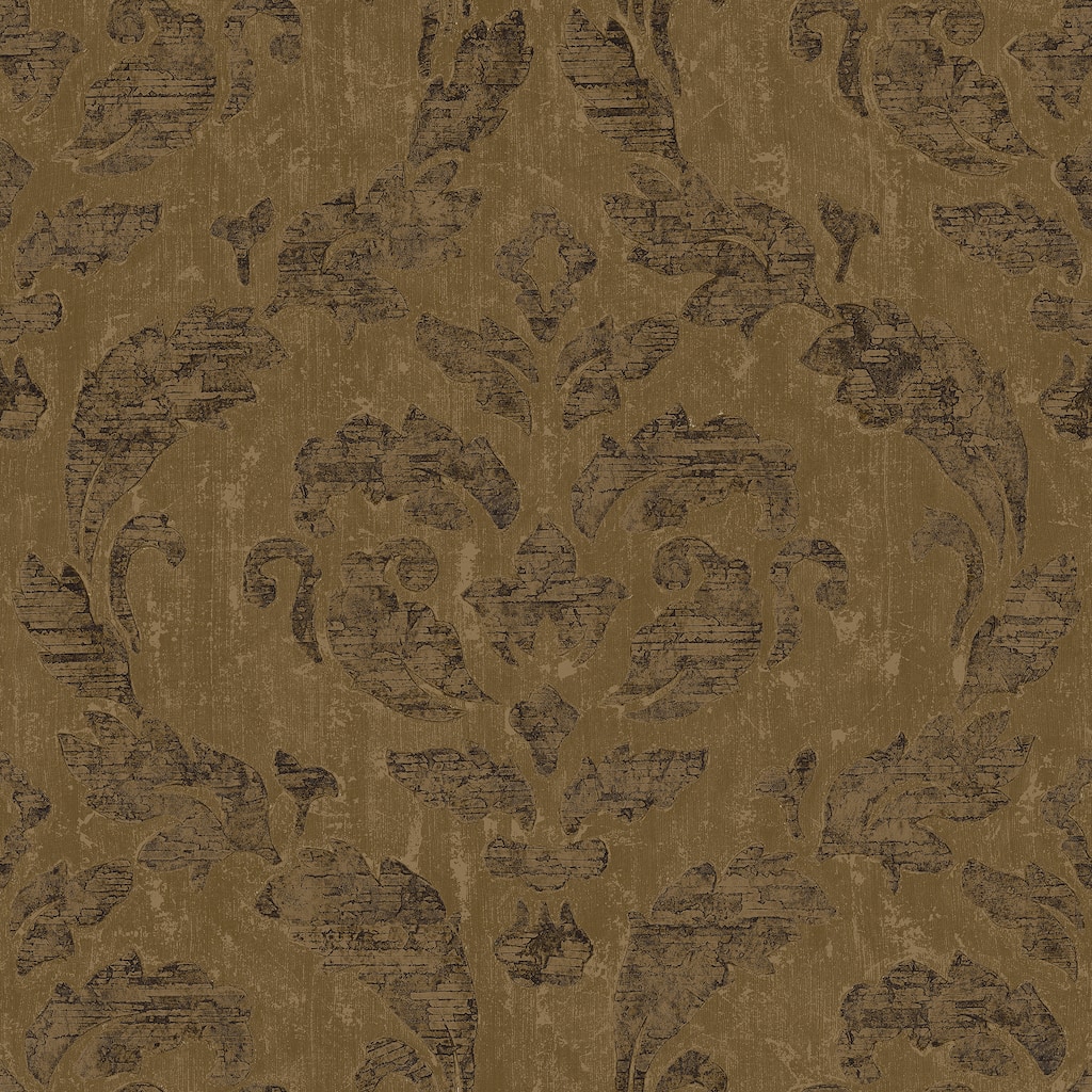 Galerie Wallcoverings Ambiance Large Damask Vinyl on Non-woven Matte Wallpaper Roll