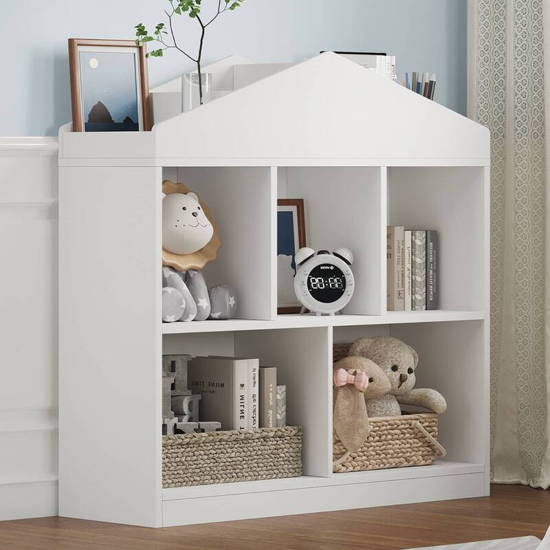 Kids Bookshelf, Toy Storage for Playroom, Nursery, Kids Room