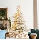 preview thumbnail 107 of 158, Glitzhome 6FT/7.5FT/9FT/11FT Snow Flocked Pre-lit Artificial Fir Christmas Trees