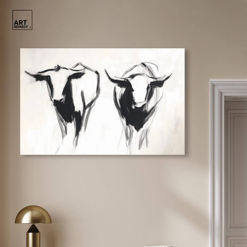 Bovine I Canvas by Art Remedy, Gallery Wrapped