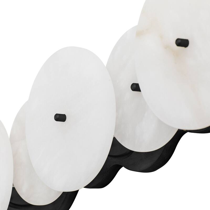 Cosmos 3-Light 28-Inch Real Alabaster Stone Bath Fixture