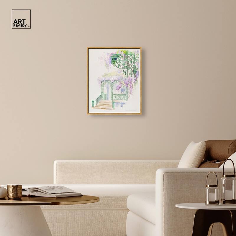 Cast Iron Porch Railing Canvas by Art Remedy