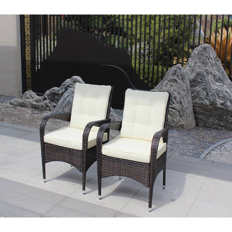 Parson Accent Wicker Chairs