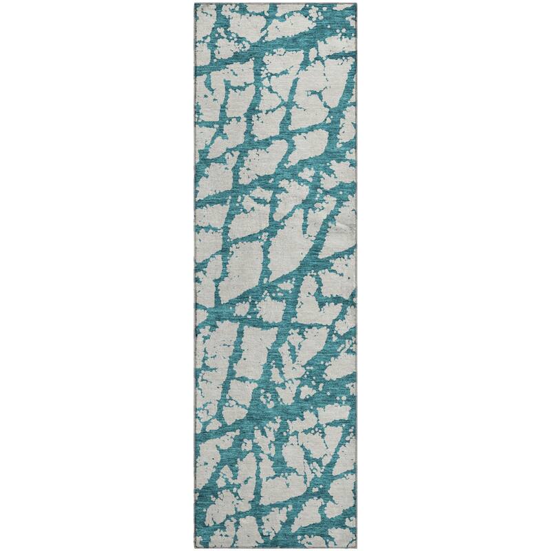 Premium Washable Super Soft Modern Crackle Mayfield Rug