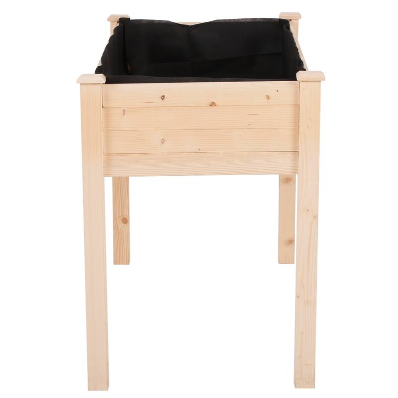 Outsunny 48" x 22" x 30" Raised Garden Bed Wooden Planter Box