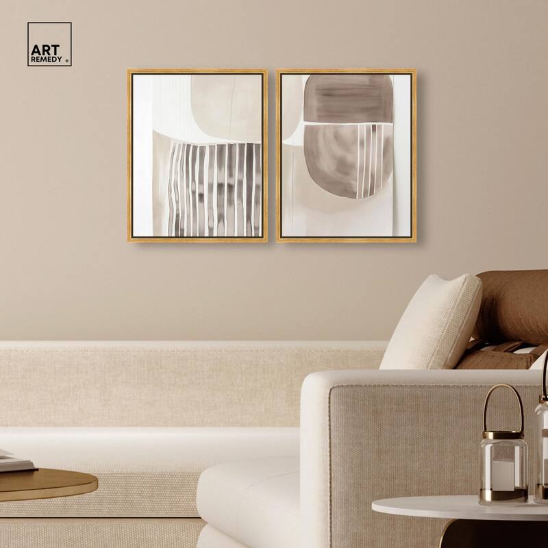 Elements of Quiet Canvas Set of 2 by Art Remedy