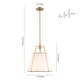 preview thumbnail 28 of 91, Mid Century 4-Light Conical Fabric Shade Lantern Pendant Ambient Light