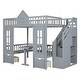 preview thumbnail 13 of 26, Full-Over-Full Bunk Bed with Changeable Table , Bunk Bed Turn into Upper Bed and Down Desk