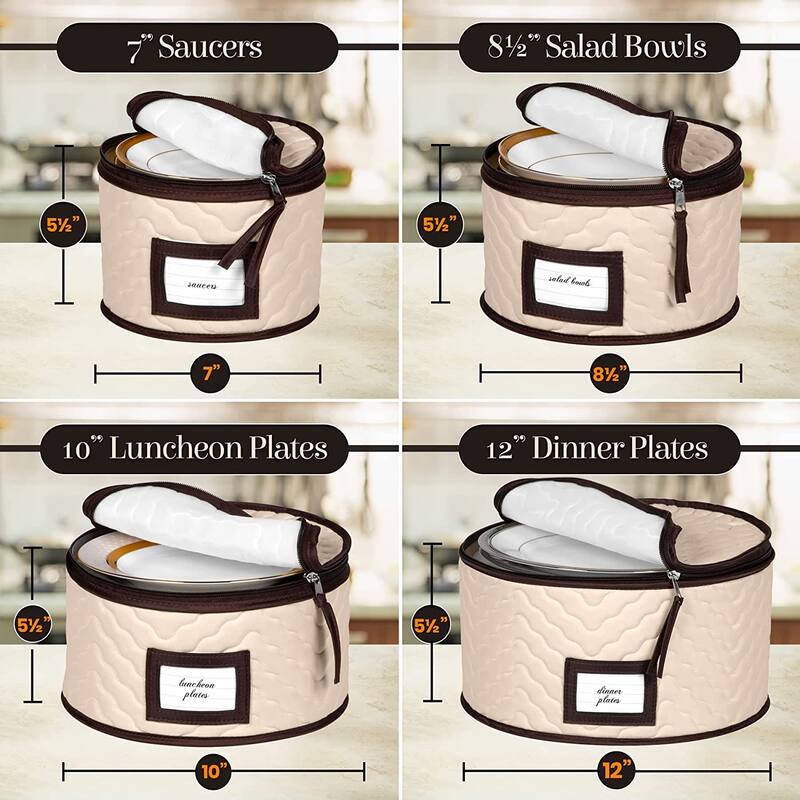 Dinnerware Storage Organizer 5-Piece Set for Fine China,Tableware Cups