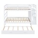 preview thumbnail 4 of 43, Full over Full Wooden Bunk Bed with Twin Size Trundle and Staircase - Space-Saving Bedroom Furniture