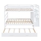 preview thumbnail 45 of 46, Solid Wood Bunkbed Frame with Trundle, Storage Stairs and Guardrail