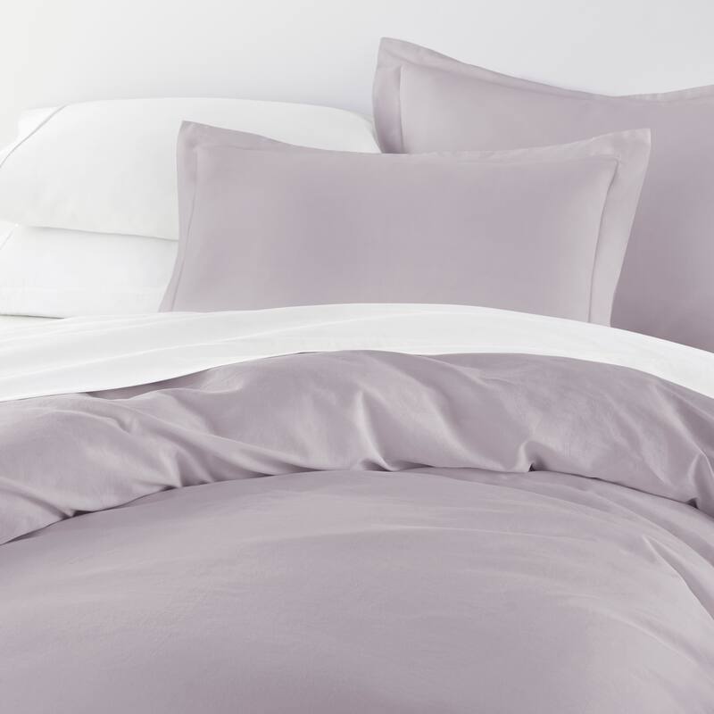 Solid Cotton Duvet Cover Set