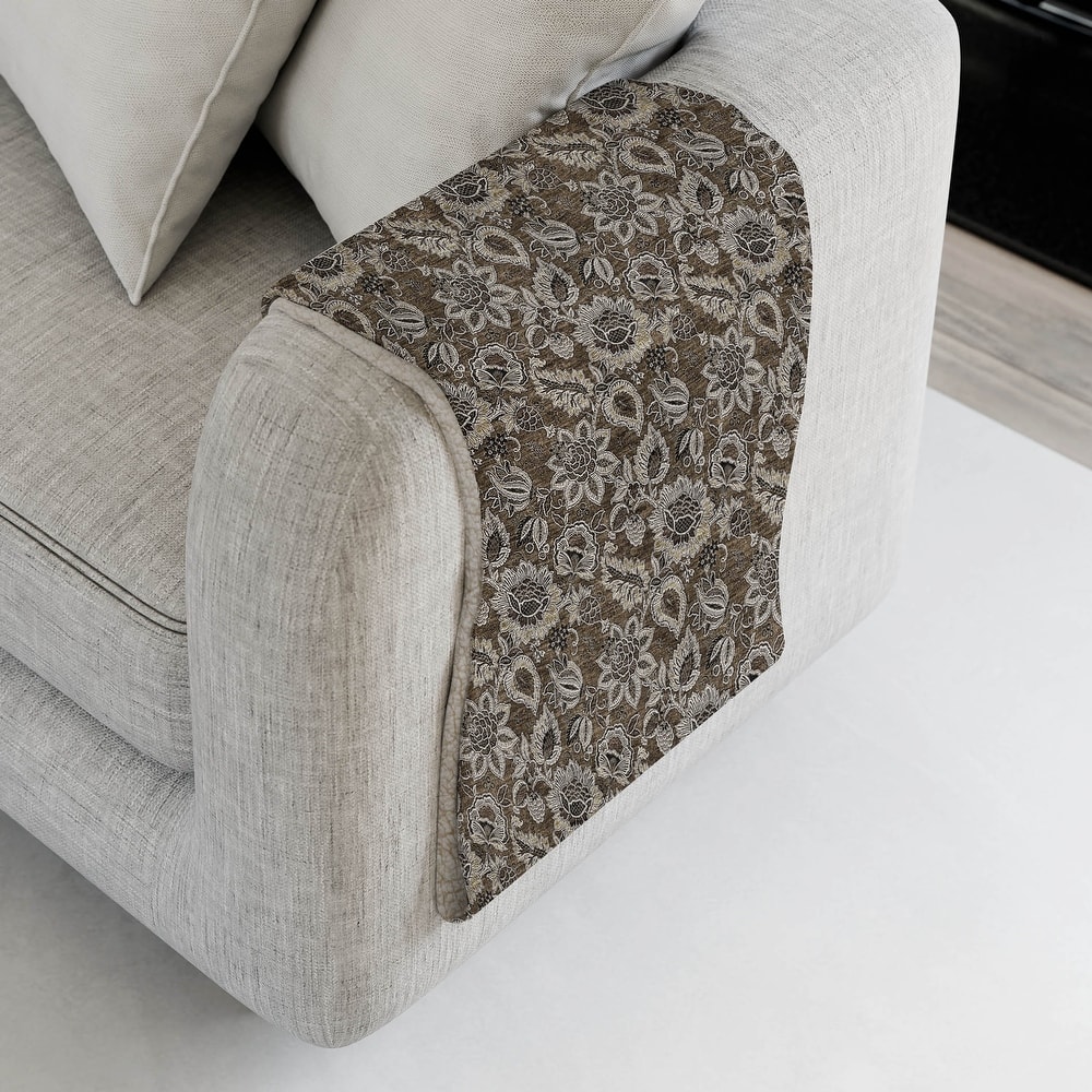 Premium Machine Washable Floral Sherpa Throw Blanket