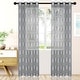 preview thumbnail 3 of 17, Superior Alzane Rope Sheer Grommet Curtain Panel - (Set of 2) 52" x 108" - 108 Inches - Graphite
