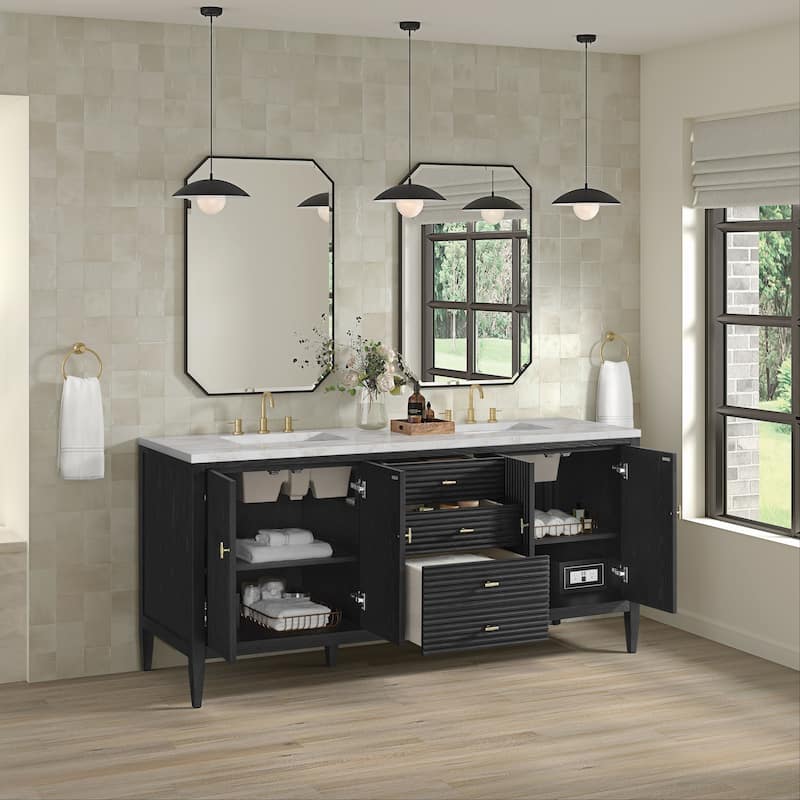 James Martin Vanities 485-V72-FVSL Myrrin 72" Free Standing Double
