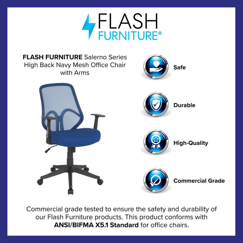 High Back Mesh Office Chair with Arms