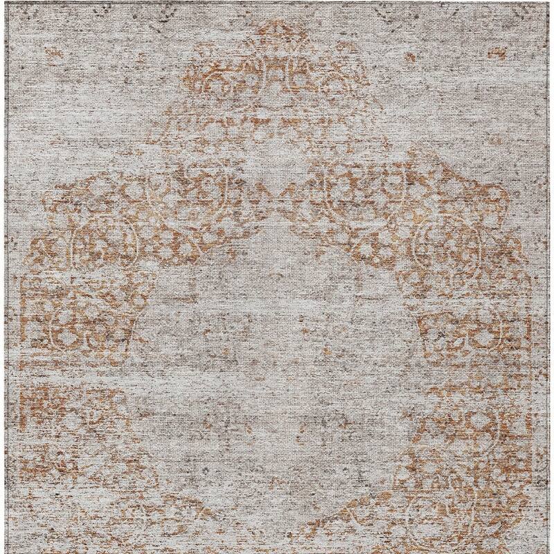 HomeRoots Floral Traditional Rectangle Outdoor Rug