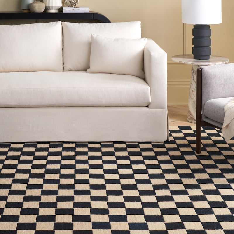 SAFAVIEH Handmade Martha Stewart Collection Berthild Checkered Wool Rug