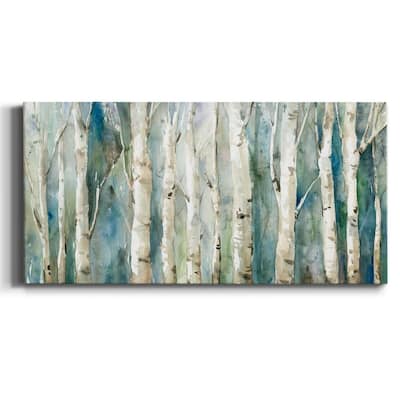 Birch River Walk- Premium Gallery Wrapped Canvas - Ready to Hang