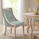 preview thumbnail 20 of 60, Martha Stewart Bedford Elmcrest Upholstered Dining Chair with Nailhead Trim Soft Green