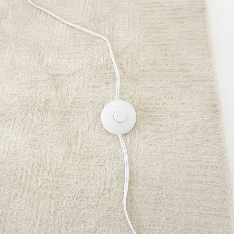 Sofi Natural Wood Tripod Floor Lamp with Beaded Shade