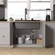 preview thumbnail 29 of 35, Lefton 304 Stainless Steel Waterfall Kitchen Sink Set with Pull-down Faucet KS2207 (Series)