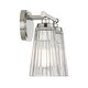 preview thumbnail 8 of 9, Savoy House Chantilly 2-Light Bathroom Vanity Light with Clear Fluted Glass Shades (14" W x 10"H)