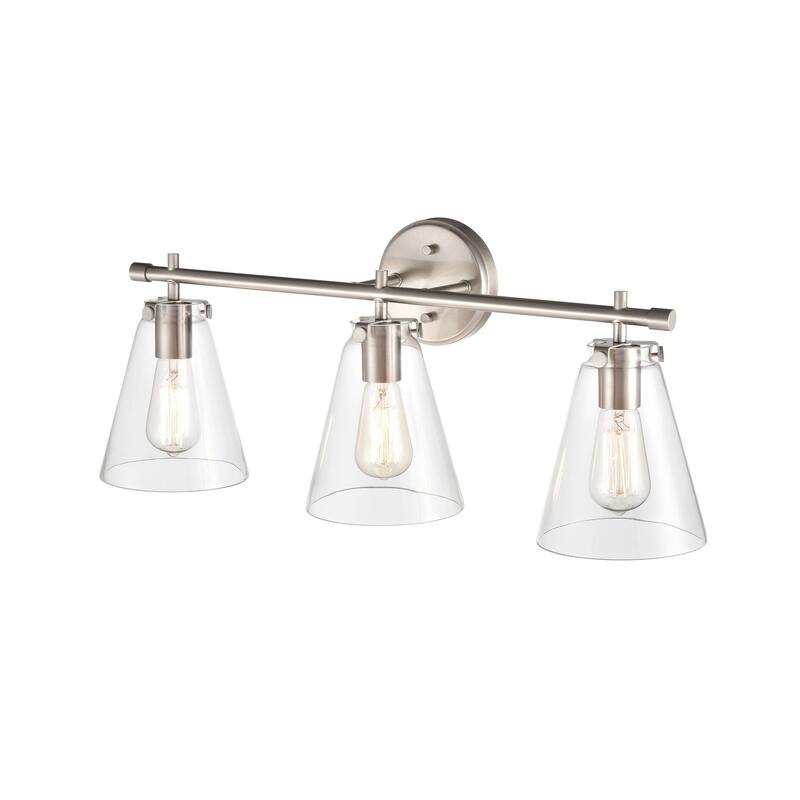 Millennium Lighting Aliza 3 Light Vanity Fixture with Clear Glass Shades