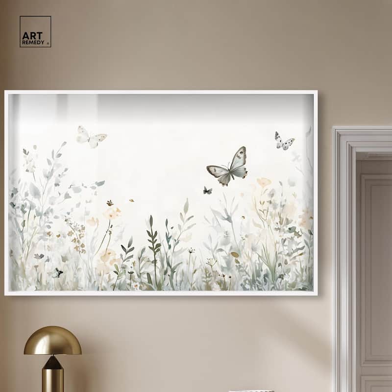 Butterfly Field Shadowbox by Art Remedy