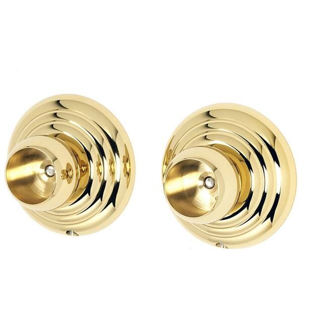 Alno Embassy Series Shower Rod Mounting Bracket Set - Polished Brass