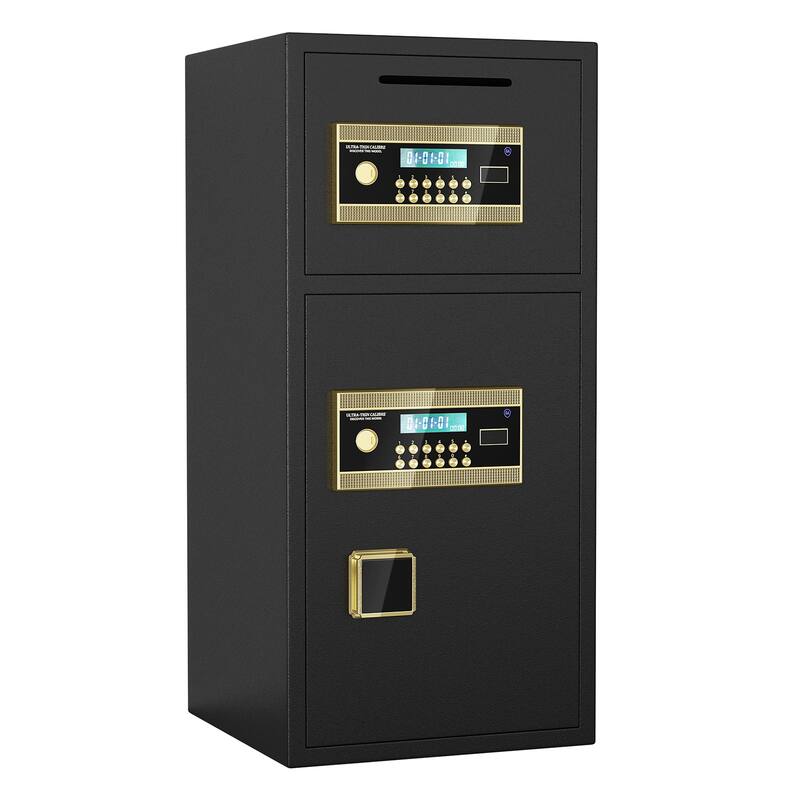Digital Security Safe with Fireproof and Waterproof Bag,6.5 Cubic Feet Safe Box with Hidden Code Function for Home,Office