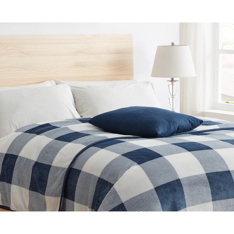 Clara Clark Ultra Plush Thick Reversible Microfiber Heavy Blanket - Raschel Imitation Mink Blanket