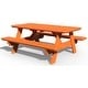 preview thumbnail 7 of 34, Poly Lumber 3' x 6' Picnic Table Orange