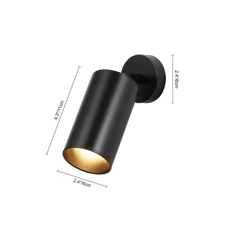 Modern Brass 1-Light Ceiling Spotlight - Adjustable